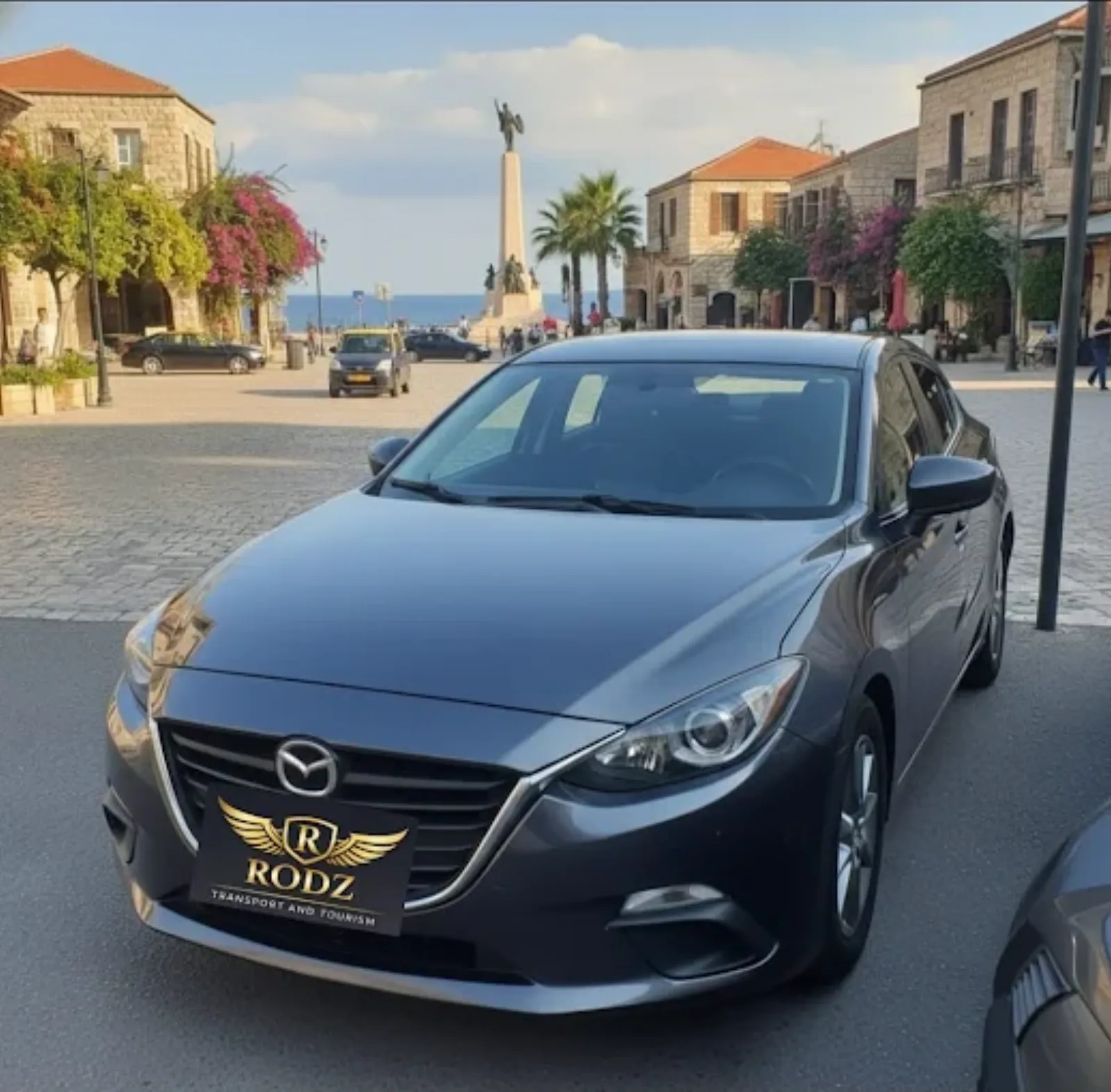 Rodz vehicle on a scenic route for tourism transportation